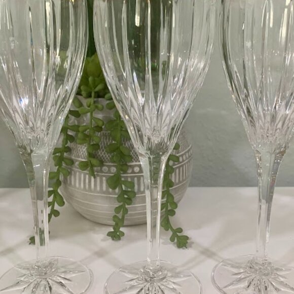 VTG~ Mikasa Crystal GOLDEN TIARA Set of 4 w/ Box 🥂🥂 1 of 2 - - Picture 6 of 7